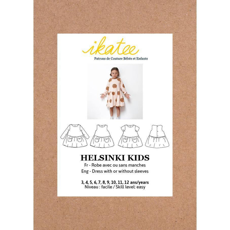 HELSINKI Kids Enfant Robe patron de couture pochette - L'atelier de Gaspard et Léonie