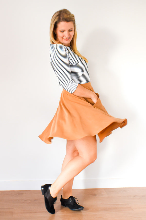 Jupe patineuse CINDY Pochette Patron de couture - I AM PATTERNS Patron de couture I AM Patterns | Gaspard et Léonie Tissus en ligne et Mercerie à Toulouse