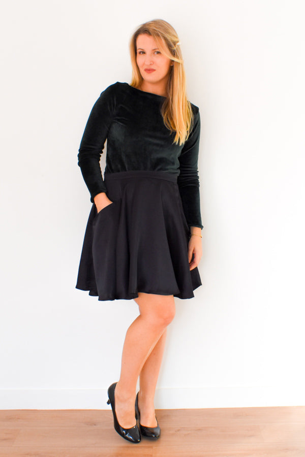 Jupe patineuse CINDY Pochette Patron de couture - I AM PATTERNS Patron de couture I AM Patterns | Gaspard et Léonie Tissus en ligne et Mercerie à Toulouse