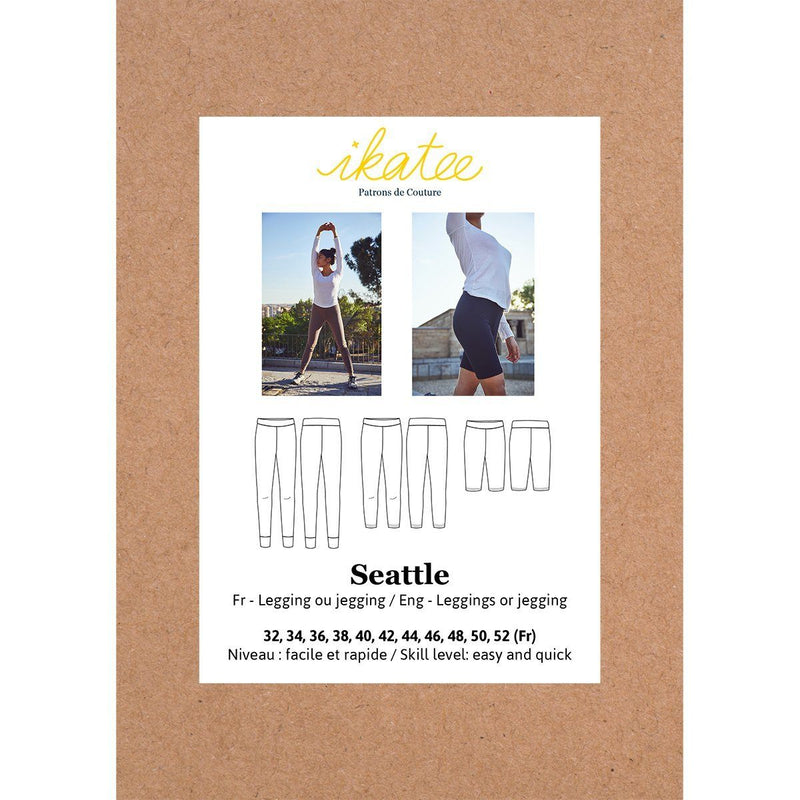 Legging SEATTLE patron de couture pochette IKATEE Patron de couture Ikatee | Gaspard et Léonie Tissus en ligne et Mercerie à Toulouse