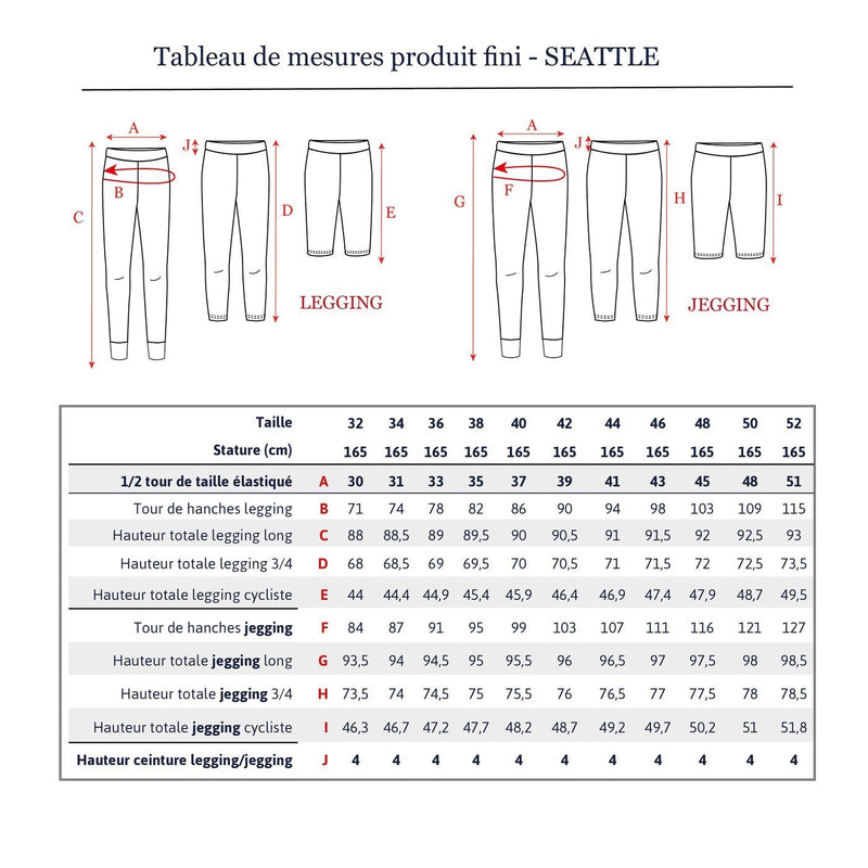 Legging SEATTLE patron de couture pochette IKATEE Patron de couture Ikatee | Gaspard et Léonie Tissus en ligne et Mercerie à Toulouse