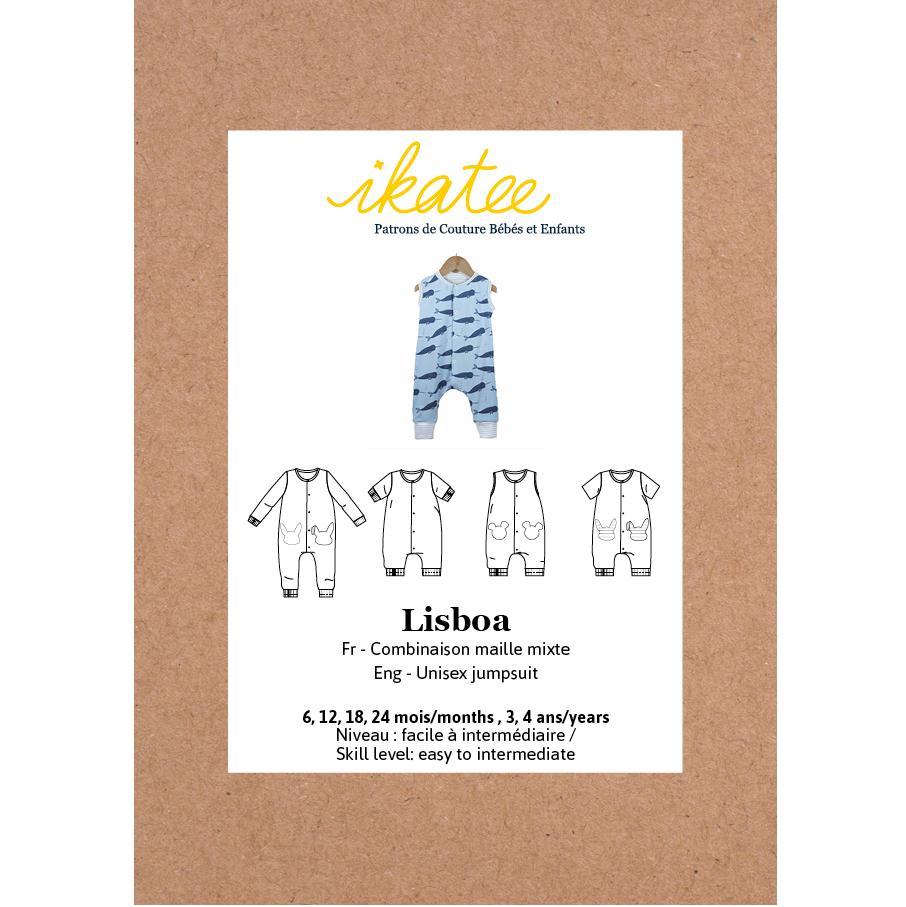 LISBOA combinaison mixte patron de couture pochette Patron de couture Ikatee | Gaspard et Léonie Tissus Mercerie Toulouse