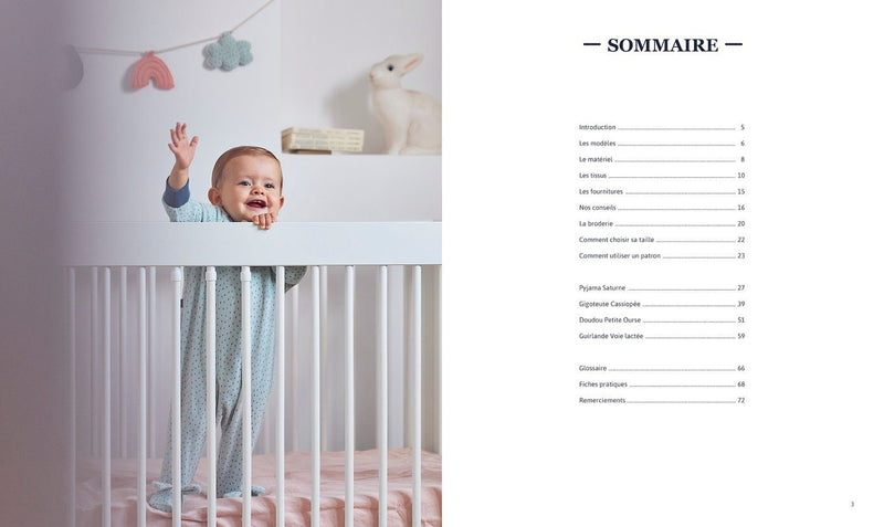 Livre de couture bébé "Bonne nuit" - IKATEE Patron de couture Ikatee | Gaspard et Léonie Tissus en ligne et Mercerie à Toulouse