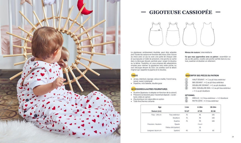 Livre de couture bébé "Bonne nuit" - IKATEE Patron de couture Ikatee | Gaspard et Léonie Tissus en ligne et Mercerie à Toulouse