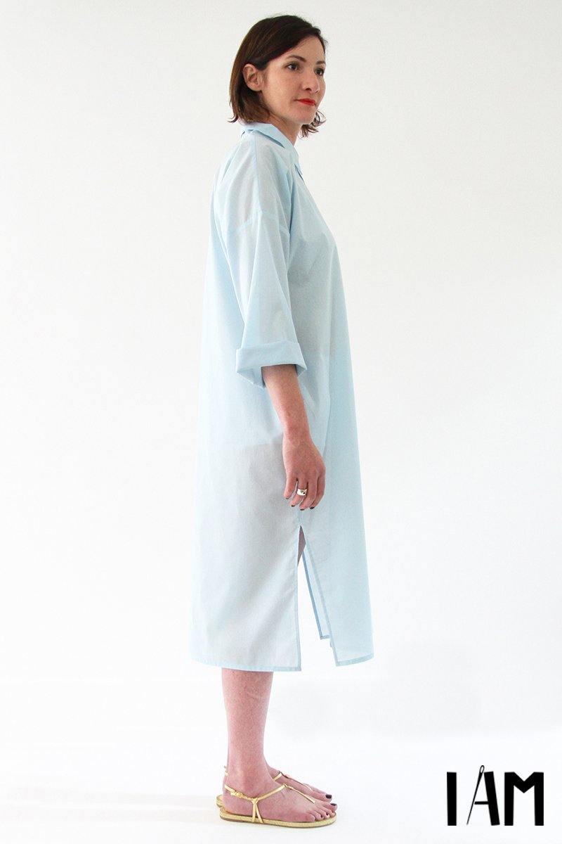 LUCIENNE Robe chemise ou Tunique Patron de couture pochette - L'atelier de Gaspard et Léonie
