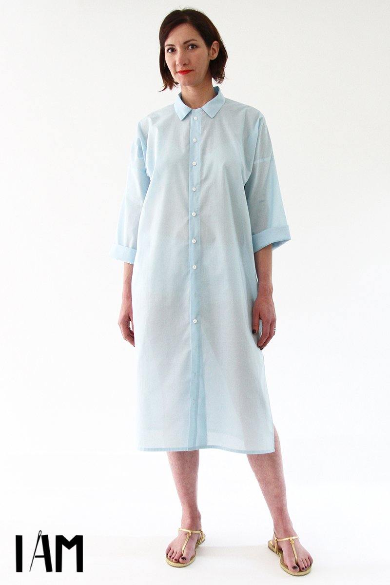 LUCIENNE Robe chemise ou Tunique Patron de couture pochette - L'atelier de Gaspard et Léonie