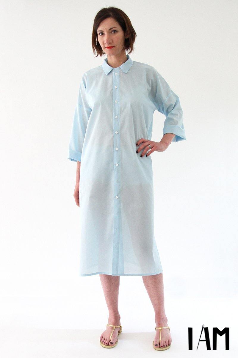 LUCIENNE Robe chemise ou Tunique Patron de couture pochette - L'atelier de Gaspard et Léonie
