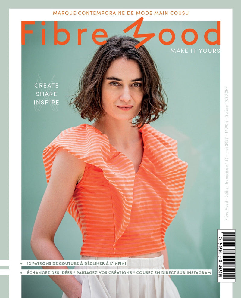 Magazine FIBRE MOOD Livre patrons N°23 Patron de couture FIBRE MOOD | Gaspard et Léonie Tissus en ligne et Mercerie à Toulouse