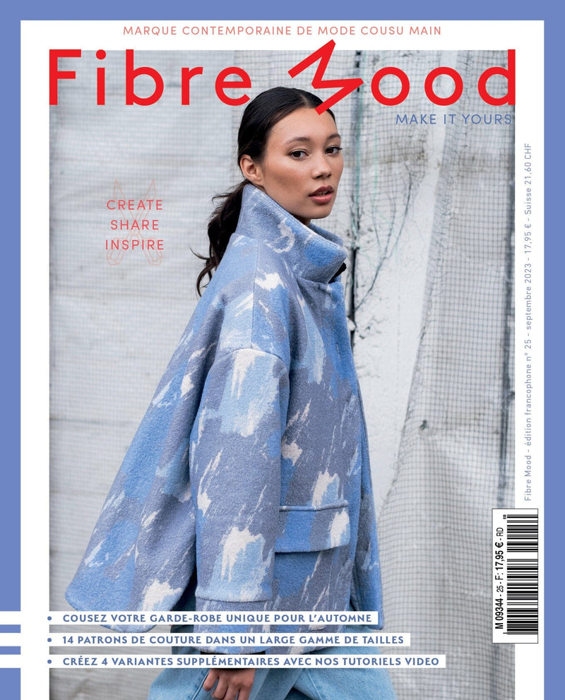 Magazine FIBRE MOOD Livre patrons N°25 Patron de couture FIBRE MOOD | Gaspard et Léonie Tissus en ligne et Mercerie à Toulouse