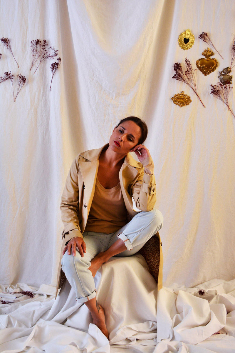 Manteau/Trench TSAR Patron de couture Pochette - L'atelier de Gaspard et Léonie