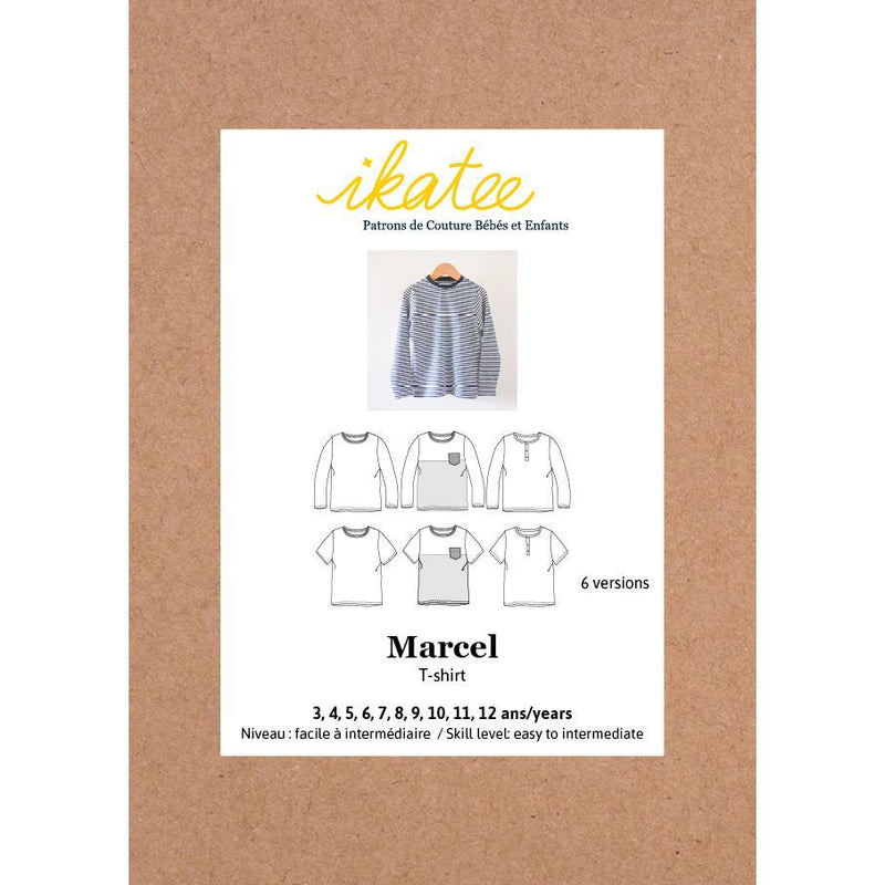 MARCEL T-Shirt patron de couture pochette Patron de couture Ikatee | Gaspard et Léonie Tissus Mercerie Toulouse