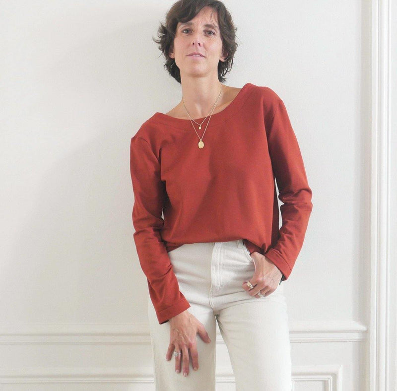 MASHA Mum Gilet-Cardigan-Sweat patron de couture pochette - L'atelier de Gaspard et Léonie