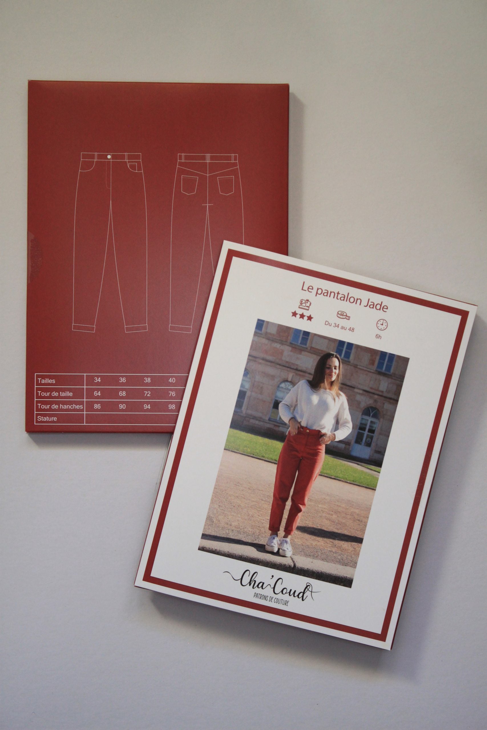 Pantalon JADE Femme - Patron de couture pochette - CHA'COUD Patron de couture Cha'Coud | Gaspard et Léonie Tissus en ligne et Mercerie à Toulouse