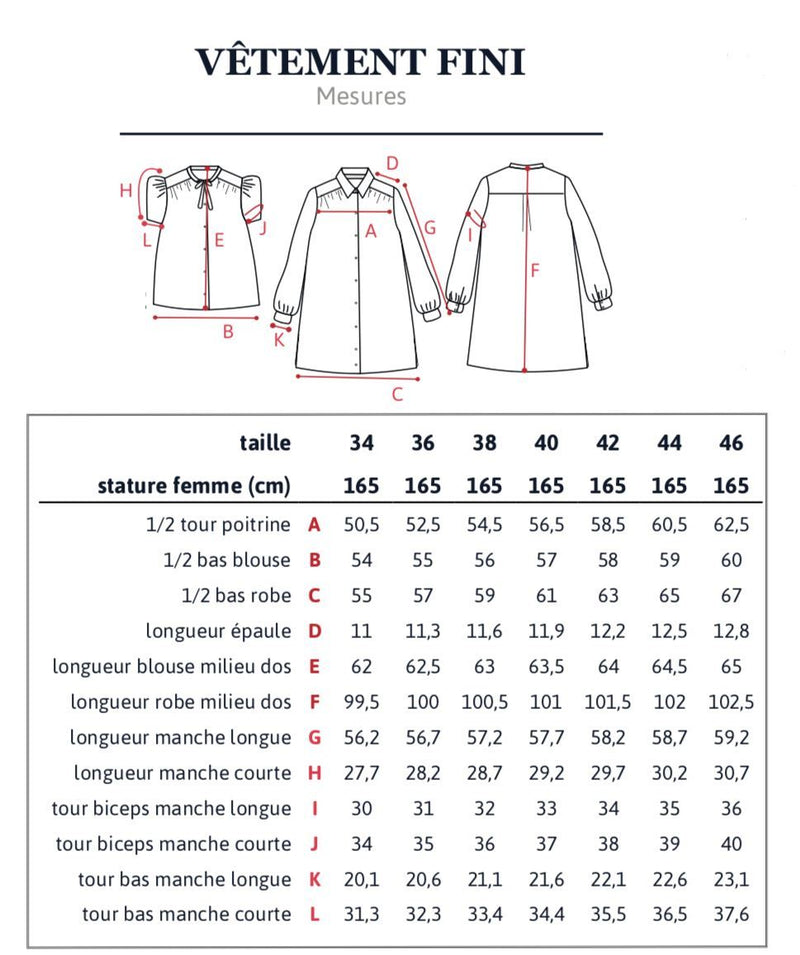 Patron ALEX Mum Robe Blouse Patron de couture pochette - L'atelier de Gaspard et Léonie
