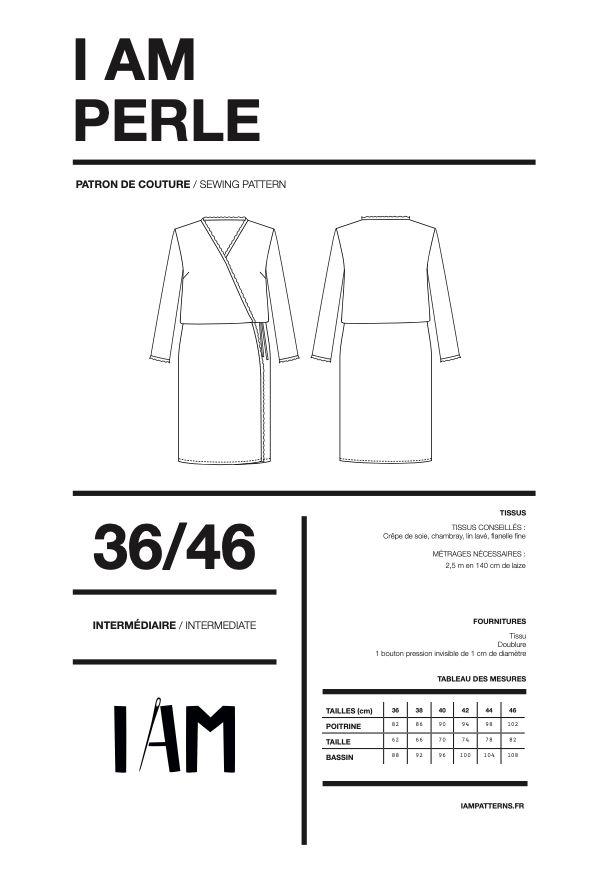 PERLE Robe Patron de couture pochette - L'atelier de Gaspard et Léonie