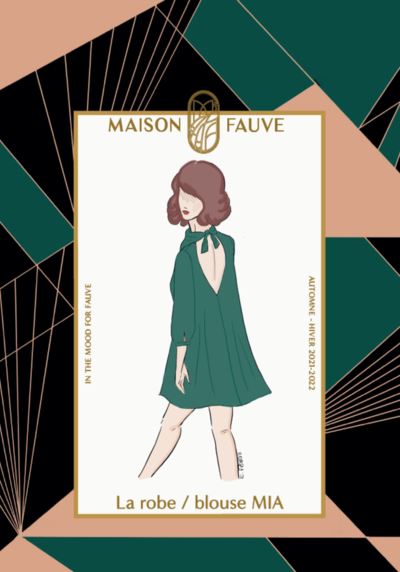 Robe Blouse MIA Patron de couture Pochette - MAISON FAUVE Patron de couture MAISON FAUVE | Gaspard et Léonie Tissus en ligne et Mercerie à Toulouse
