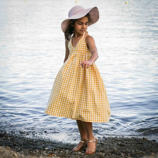 Robe dos-nu enfant LEMON SQUASH Patron de couture pochette - PM PATTERNS Patron de couture PM PATTERNS | Gaspard et Léonie Tissus en ligne et Mercerie à Toulouse