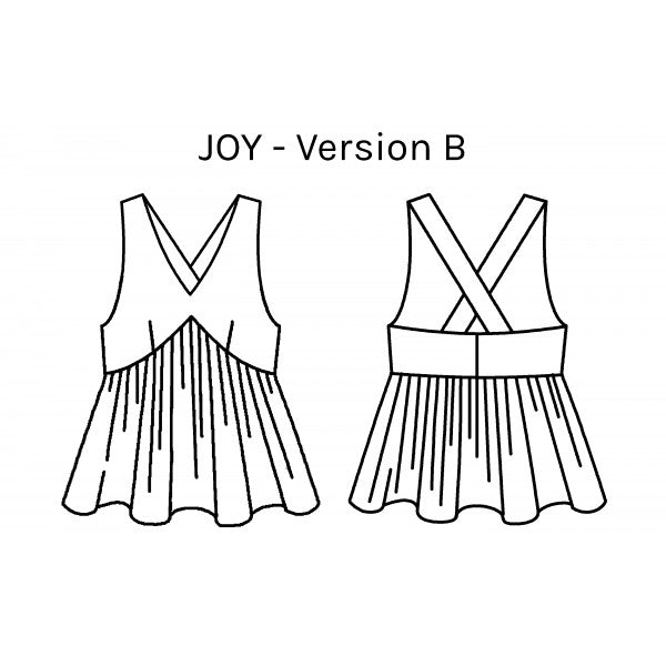 Robe et Top JOY Patron de couture pochette - PM PATTERNS Patron de couture PM PATTERNS | Gaspard et Léonie Tissus en ligne et Mercerie à Toulouse