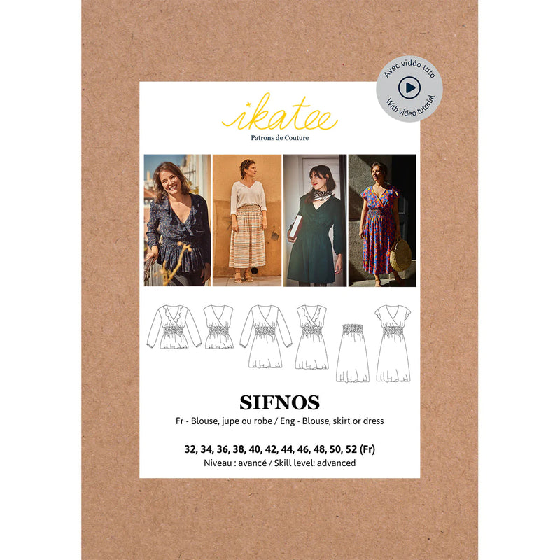 Robe SIFNOS - patron de couture pochette - IKATEE Patron de couture Ikatee | Gaspard et Léonie Tissus en ligne et Mercerie à Toulouse