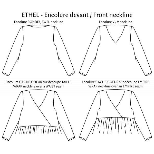 Robe/Blouse ETHEL Patron de couture pochette - L'atelier de Gaspard et Léonie