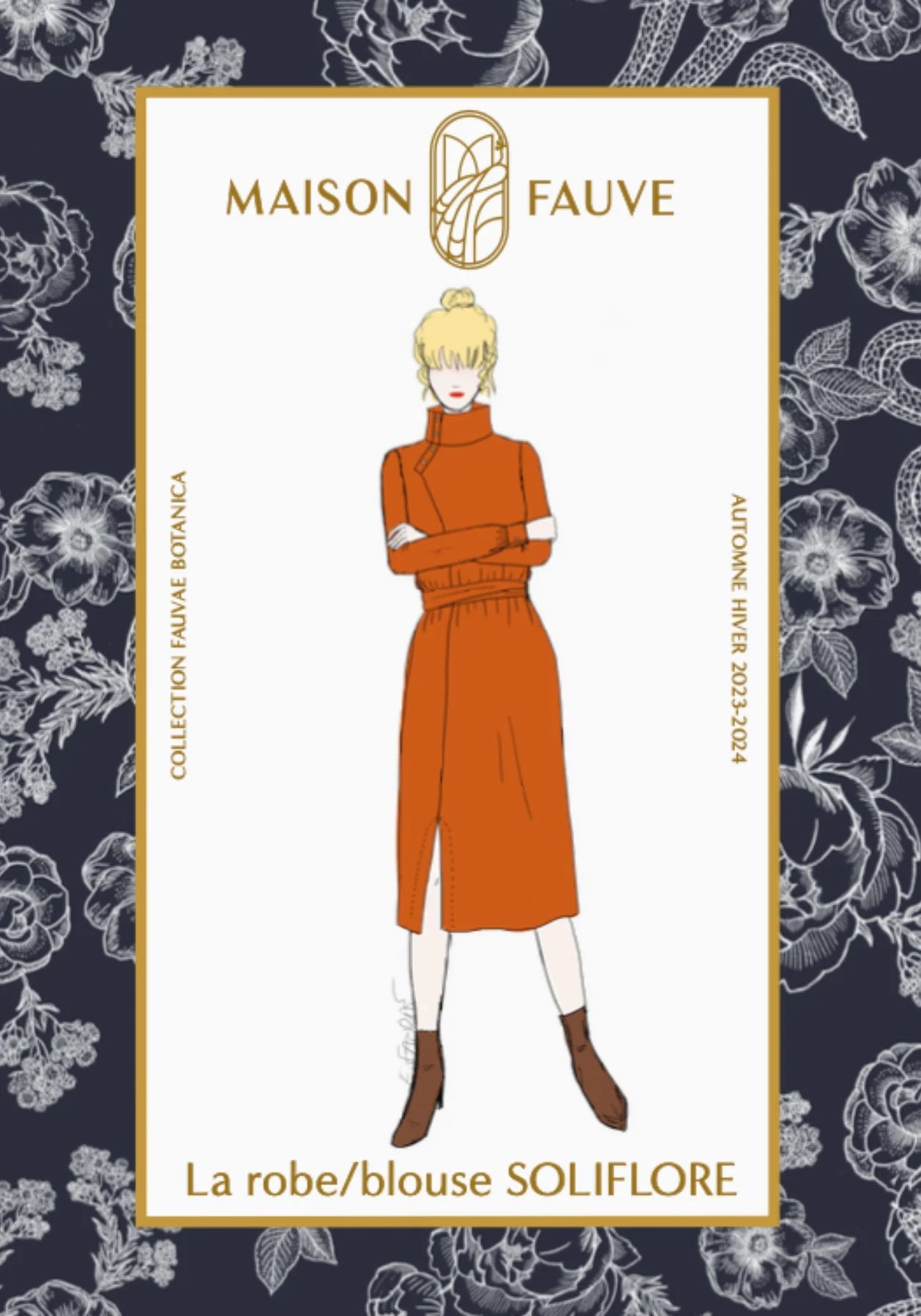 Robe/Blouse SOLIFLORE patron de couture pochette - MAISON FAUVE Patron de couture MAISON FAUVE | Gaspard et Léonie Tissus en ligne et Mercerie à Toulouse