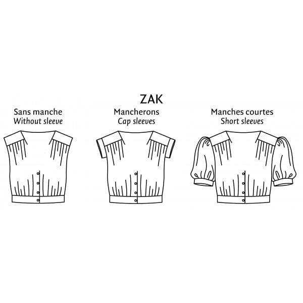 Robe/Crop-top ZAK- Patron de couture pochette - PM PATTERNS Patron de couture PM PATTERNS | Gaspard et Léonie Tissus en ligne et Mercerie à Toulouse