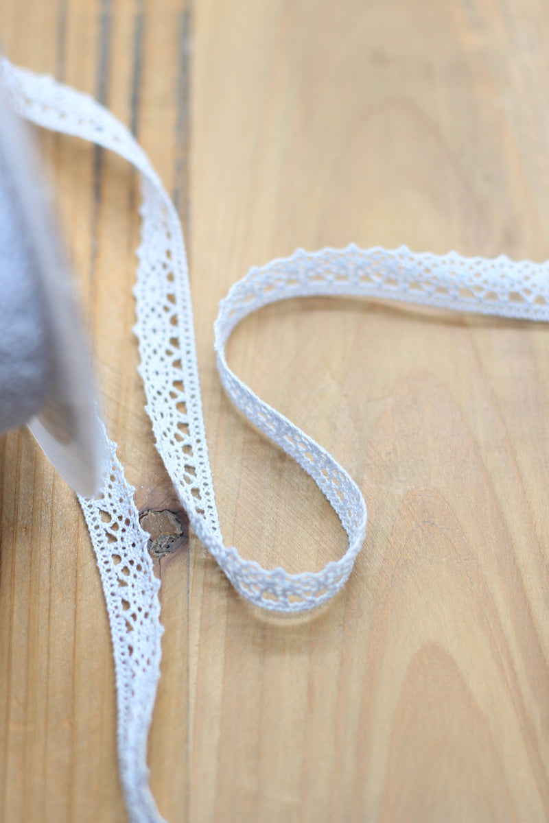 Ruban dentelle/Broderie bleu ciel 12mm (vendu x10cm) Mercerie Sélection Gaspard & Léonie | Gaspard et Léonie Tissus Mercerie Toulouse