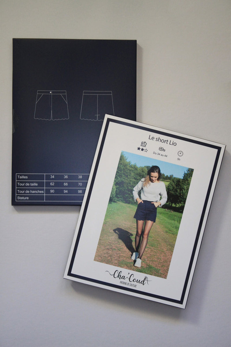 Short LIO Femme - Patron de couture pochette - CHA'COUD Patron de couture Cha'Coud | Gaspard et Léonie Tissus en ligne et Mercerie à Toulouse