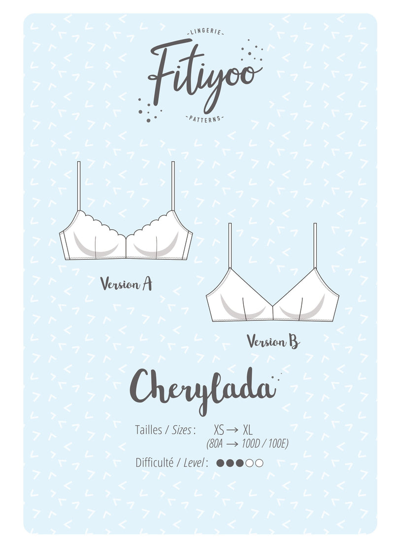 Soutien-Gorge CHERYLADA - Patron de couture pochette FITIYOO Patron de couture Fitiyoo | Gaspard et Léonie Tissus en ligne et Mercerie à Toulouse