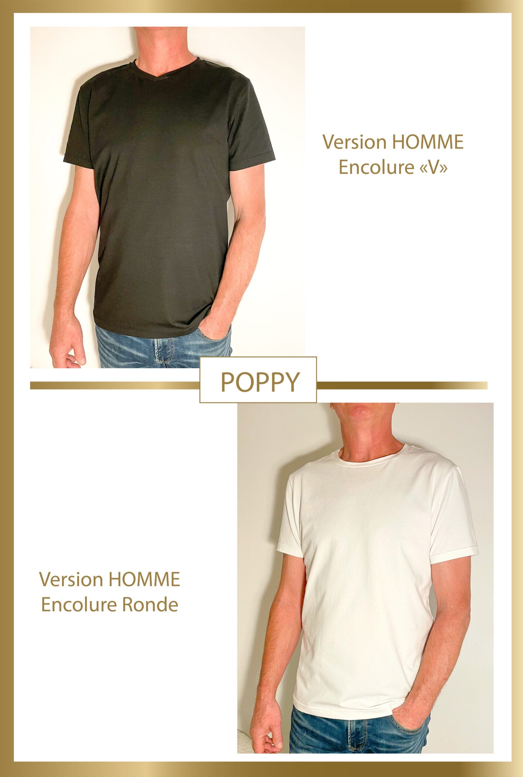 T-shirt POPPY Patron de couture Pochette - CLEMATISSE PATTERN Patron de couture CLEMATISSE PATTERN | Gaspard et Léonie Tissus en ligne et Mercerie à Toulouse