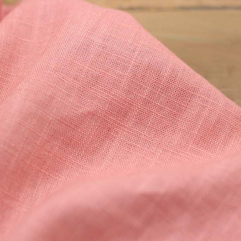Tissu 100% Lin Lavé Uni - Vieux rose (Vendu x10cm) Tissus Sélection Gaspard & Léonie | Gaspard et Léonie Tissus en ligne et Mercerie à Toulouse