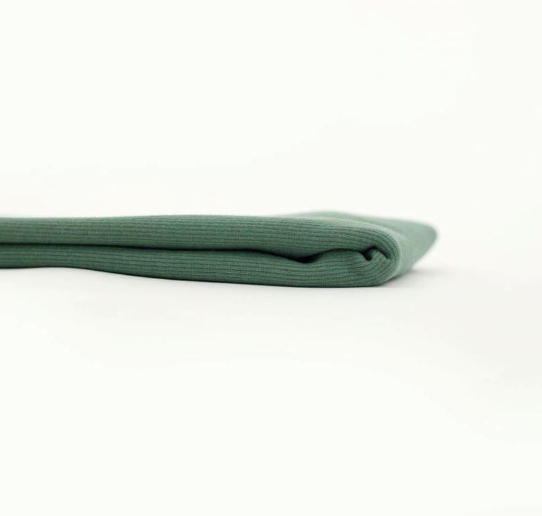 Tissu Bord Côte - Vert canard (Vendu x10cm) Tissus SEE YOU AT SIX | Gaspard et Léonie Tissus en ligne et Mercerie à Toulouse