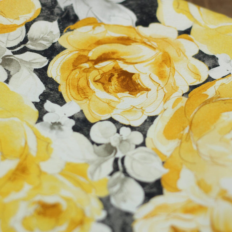 Tissu coton - CABBAGE ROSES GREY - Michael MILLER Fabrics (vendu x10cm) Tissus Michael MILLER Fabrics | Gaspard et Léonie Tissus en ligne et Mercerie à Toulouse