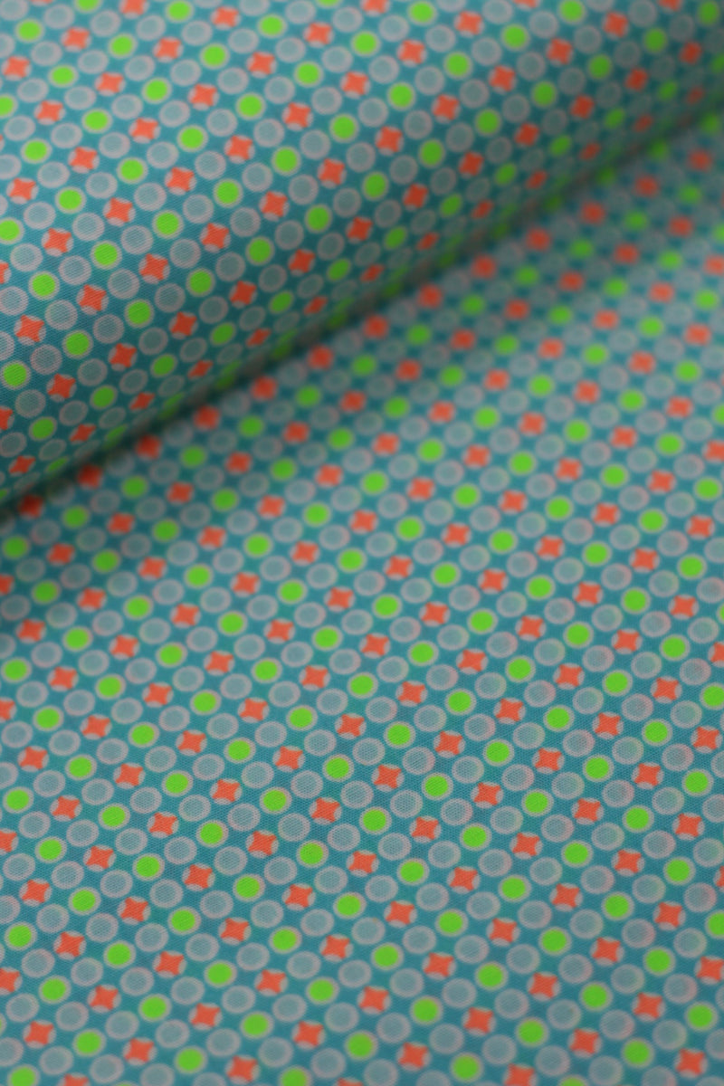 Tissu coton DJANGO Azur (Vendu X10cm) Tissus PETIT PAN | Gaspard et Léonie Tissus Mercerie Toulouse