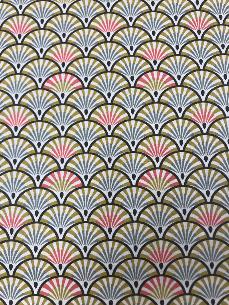 Tissu coton Enduit- Yona Gris (vendu x10cm) Tissus Sélection Gaspard & Léonie | Gaspard et Léonie Tissus en ligne et Mercerie à Toulouse