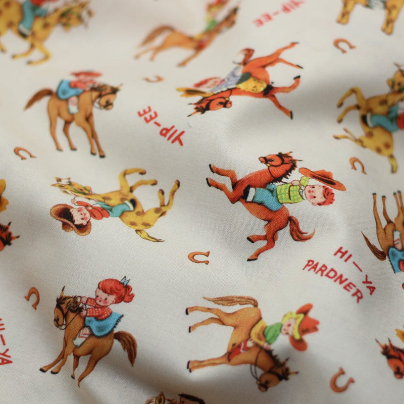 Tissu coton - GIDDYUP - Michael MILLER Fabrics (vendu x10cm) Tissus Michael MILLER Fabrics | Gaspard et Léonie Tissus en ligne et Mercerie à Toulouse