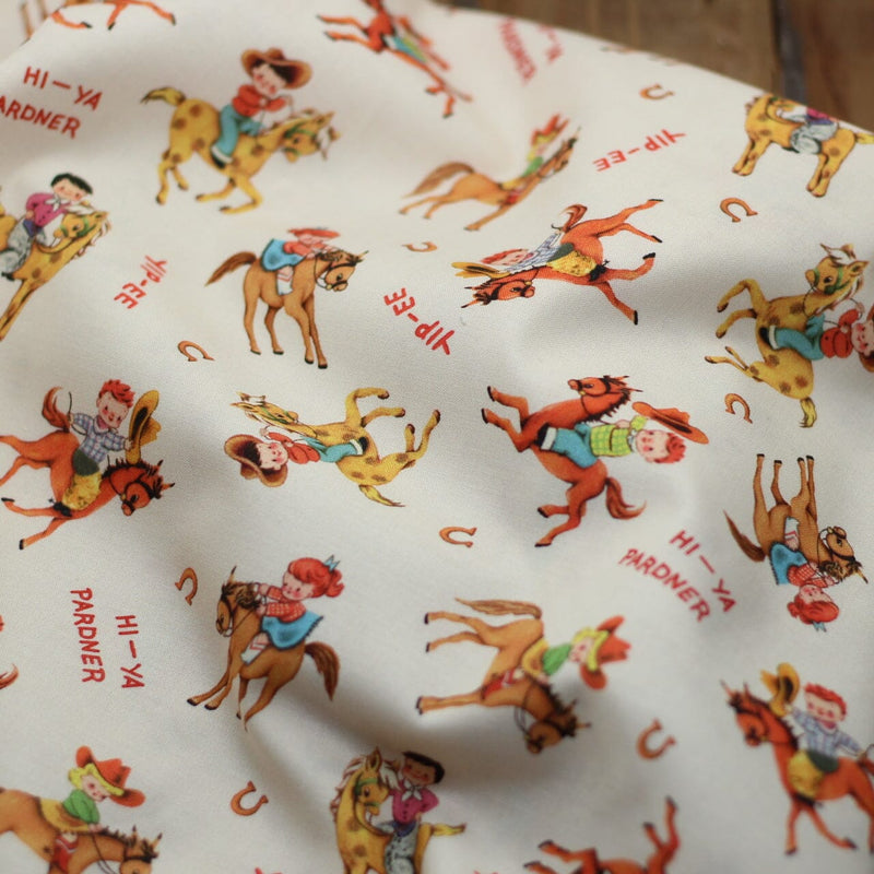 Tissu coton - GIDDYUP - Michael MILLER Fabrics (vendu x10cm) Tissus Michael MILLER Fabrics | Gaspard et Léonie Tissus en ligne et Mercerie à Toulouse