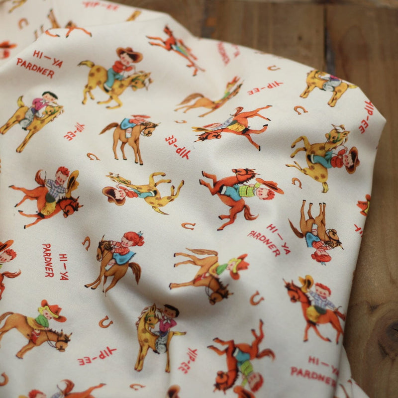 Tissu coton - GIDDYUP - Michael MILLER Fabrics (vendu x10cm) Tissus Michael MILLER Fabrics | Gaspard et Léonie Tissus en ligne et Mercerie à Toulouse