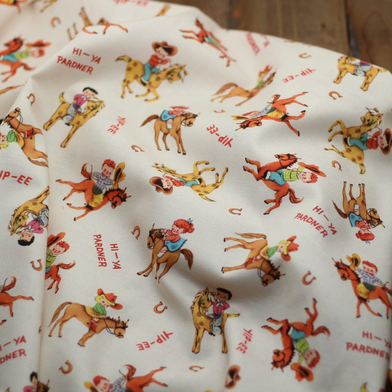 Tissu coton - GIDDYUP - Michael MILLER Fabrics (vendu x10cm) Tissus Michael MILLER Fabrics | Gaspard et Léonie Tissus en ligne et Mercerie à Toulouse