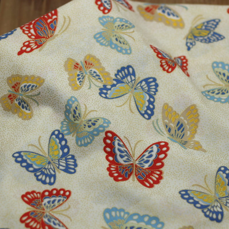 Tissu coton Japonais - Butterflies - P&B TEXTILES (Vendu x10cm) Tissus P&B TEXTILES | Gaspard et Léonie Tissus en ligne et Mercerie à Toulouse