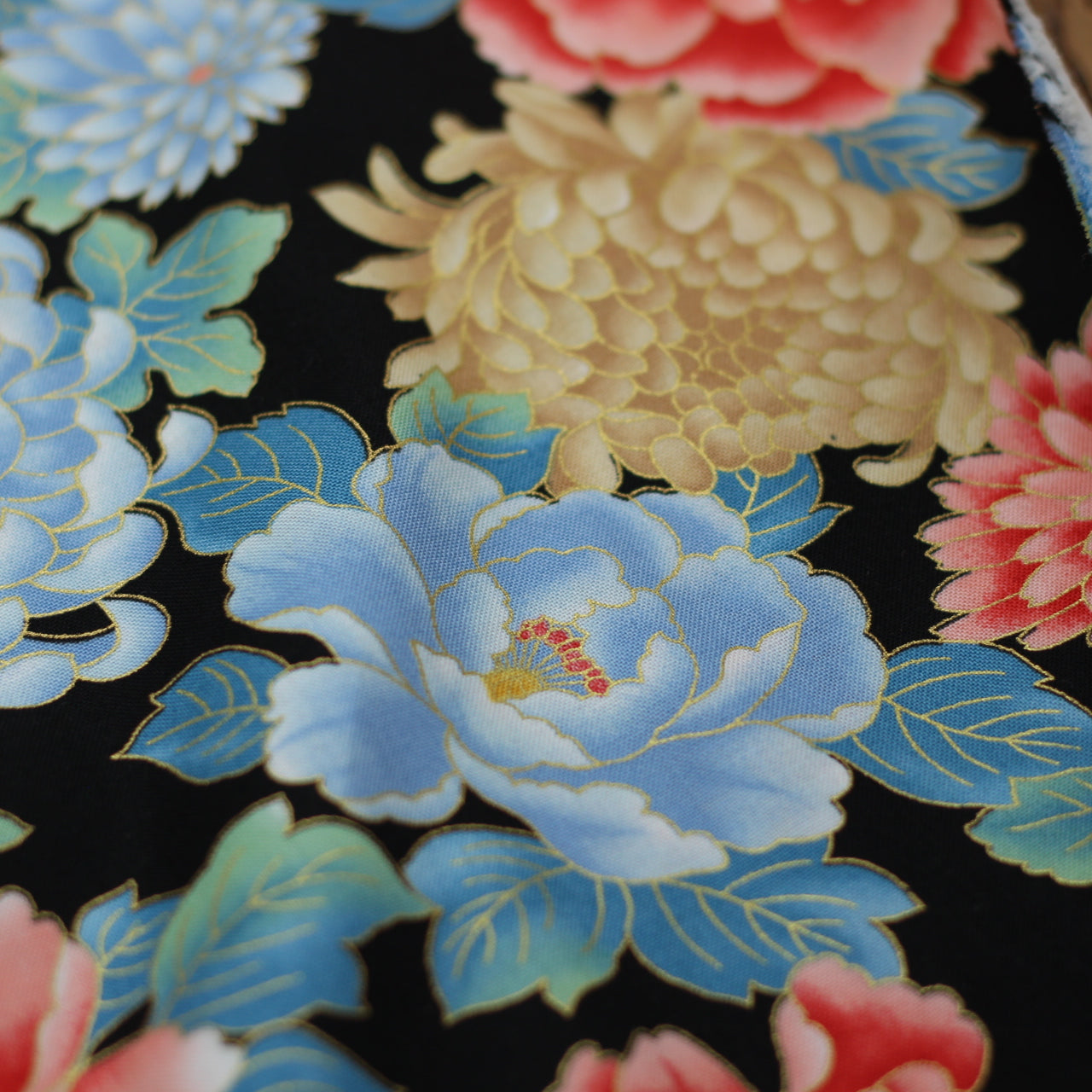 Tissu coton Japonais - LARGE FLORAL - P&B TEXTILES (Vendu x10cm) Tissus P&B TEXTILES | Gaspard et Léonie Tissus en ligne et Mercerie à Toulouse