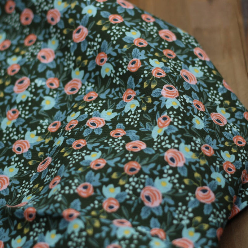 Tissu coton - MENOGERIE - Vert (vendu x10cm) Tissus Rifle Paper Co | Gaspard et Léonie Tissus en ligne et Mercerie à Toulouse