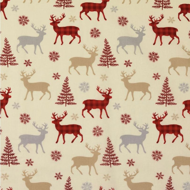 Tissu coton Popeline NOEL - Rennes - Ecru (Vendu x10cm) Tissus Sélection Gaspard & Léonie | Gaspard et Léonie Tissus en ligne et Mercerie à Toulouse