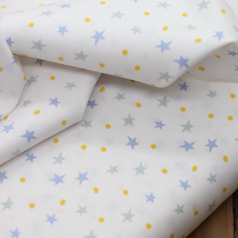 Tissu coton Popeline - Stars Bleu (Vendu x10cm) Tissus Sélection Gaspard & Léonie | Gaspard et Léonie Tissus Mercerie Toulouse