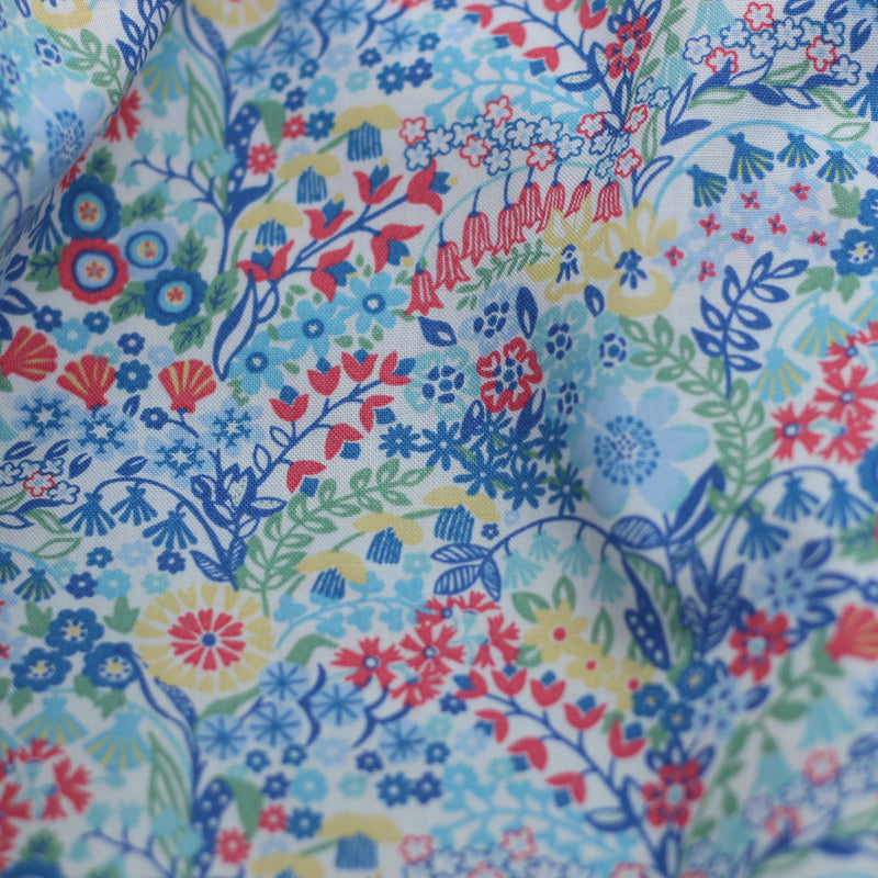 Tissu Coton - SHELL GARDEN - Liberty Fabrics (Vendu x10cm) Tissus LIBERTY Fabrics | Gaspard et Léonie Tissus en ligne et Mercerie à Toulouse