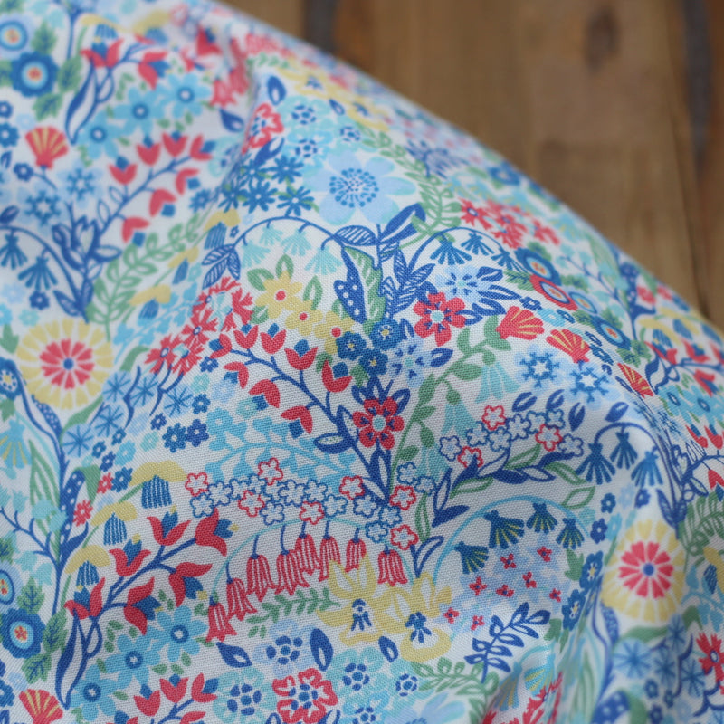 Tissu Coton - SHELL GARDEN - Liberty Fabrics (Vendu x10cm) Tissus LIBERTY Fabrics | Gaspard et Léonie Tissus en ligne et Mercerie à Toulouse