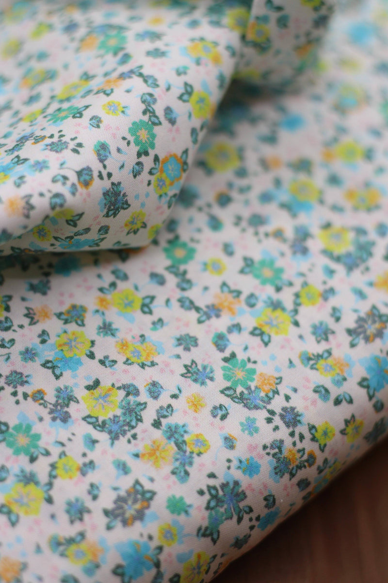 Tissu coton Soyeux - Océan Flowers (Vendu x10cm) Tissus Sélection Gaspard & Léonie | Gaspard et Léonie Tissus Mercerie Toulouse
