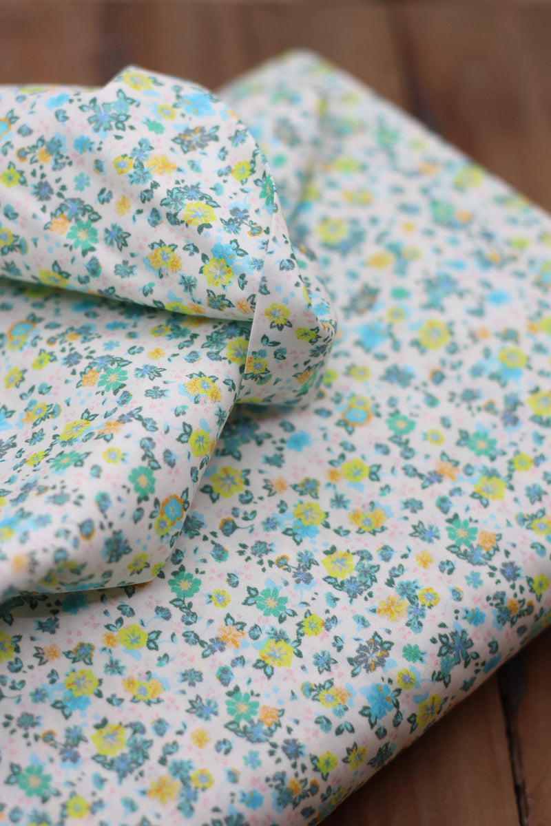 Tissu coton Soyeux - Océan Flowers (Vendu x10cm) Tissus Sélection Gaspard & Léonie | Gaspard et Léonie Tissus Mercerie Toulouse