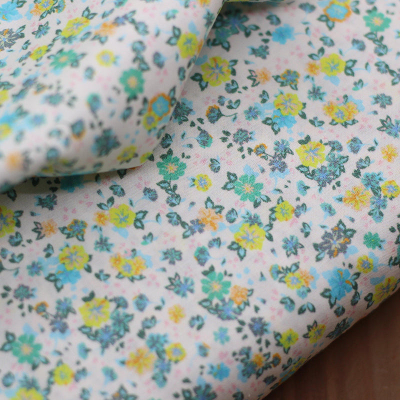 Tissu coton Soyeux - Océan Flowers (Vendu x10cm) Tissus Sélection Gaspard & Léonie | Gaspard et Léonie Tissus Mercerie Toulouse