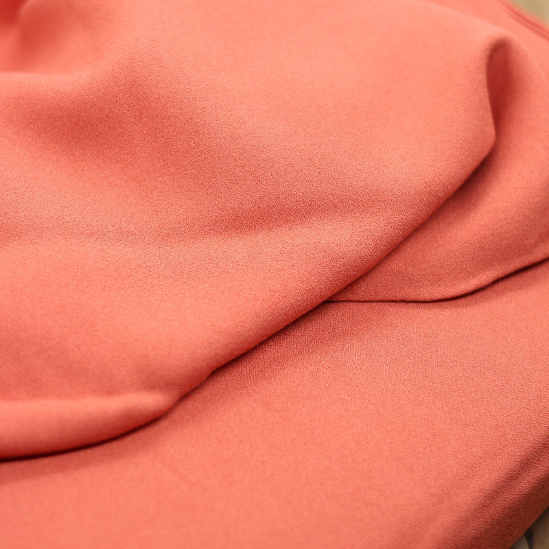 Tissu Crêpe de viscose - Terracotta - VIKKI (Vendu x10cm) Tissus Sélection _FIBRE MOOD | Gaspard et Léonie Tissus Mercerie Toulouse